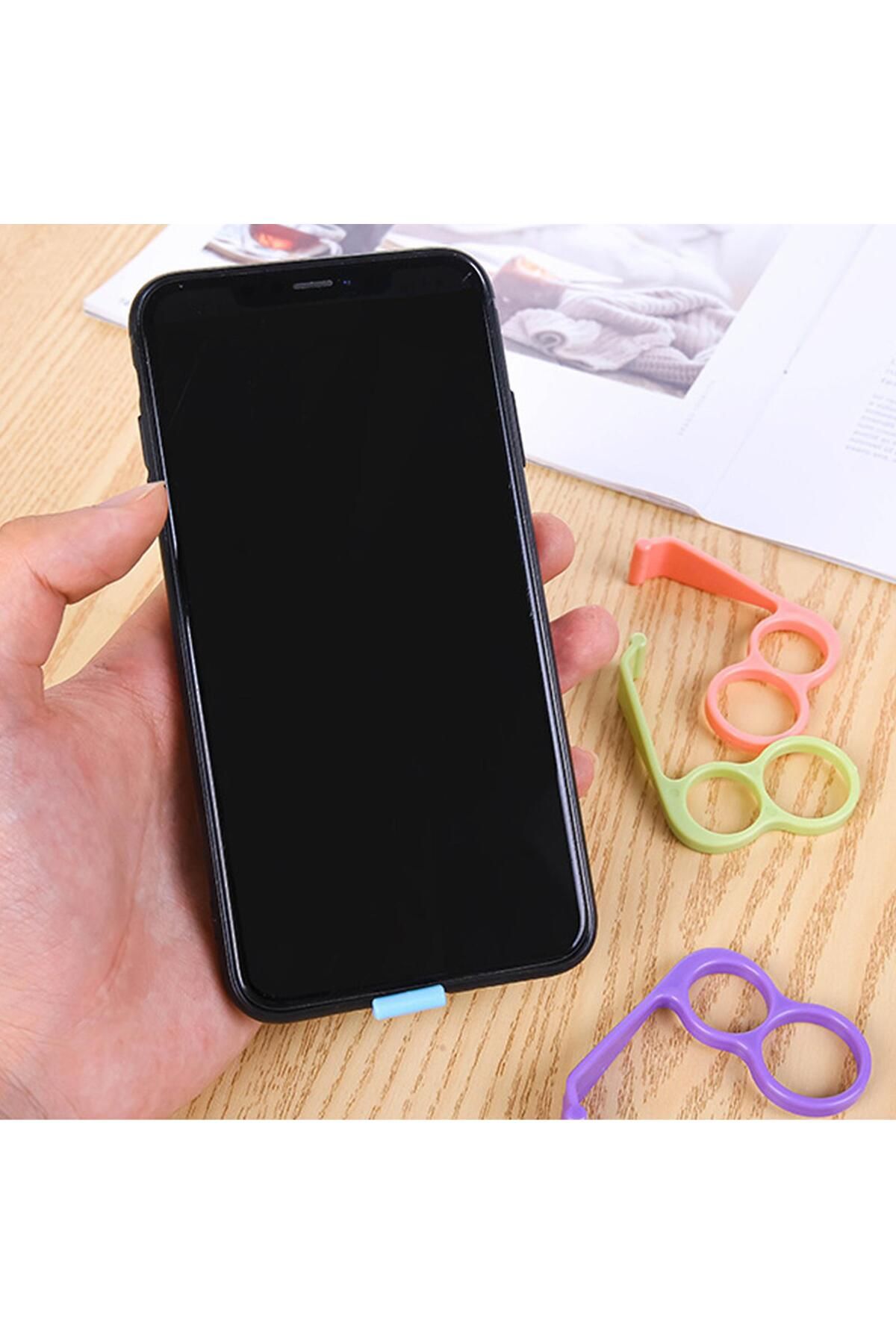 Özcan Toptan Tuhafiye Telefon Tutucu |Telefon Standı | Serçe Parmak Sendromu Ve El Ağrısı Önleyici (4adet)