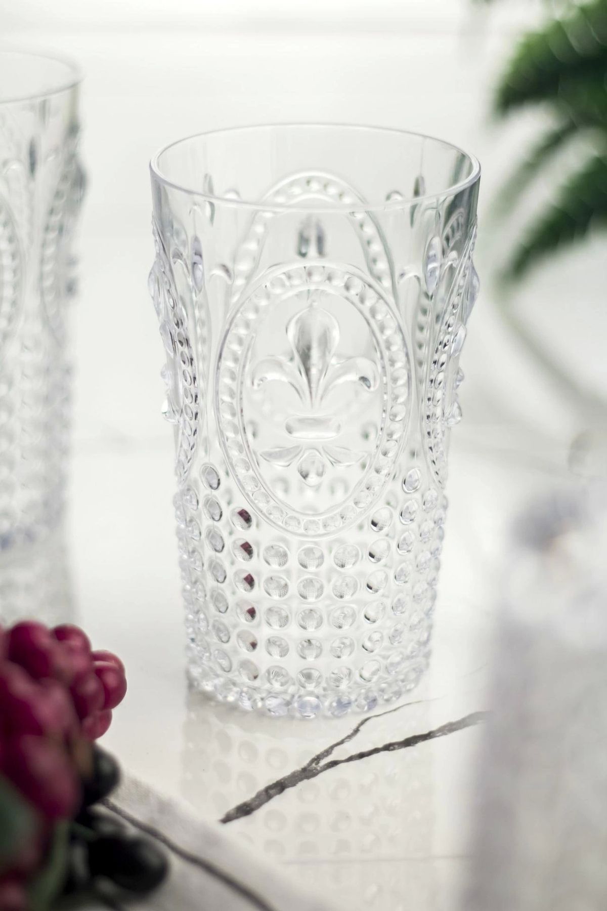 FTT SHOPPING MARKET Akrilik Şeffaf Tekli Uzun Bardak & Su Meşrubat Bardağı 750 ml ( Büyük Boy & Cam Değildir )