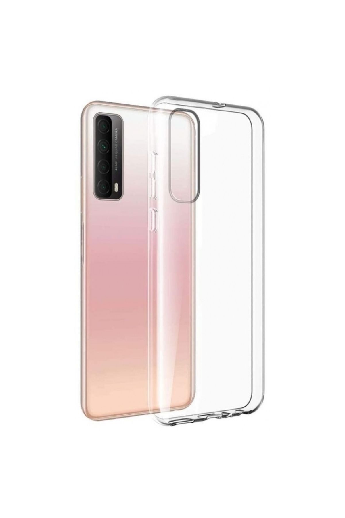 Di Aksesuar Şeffaf Lüx Kılıf Huawei P Smart 2021