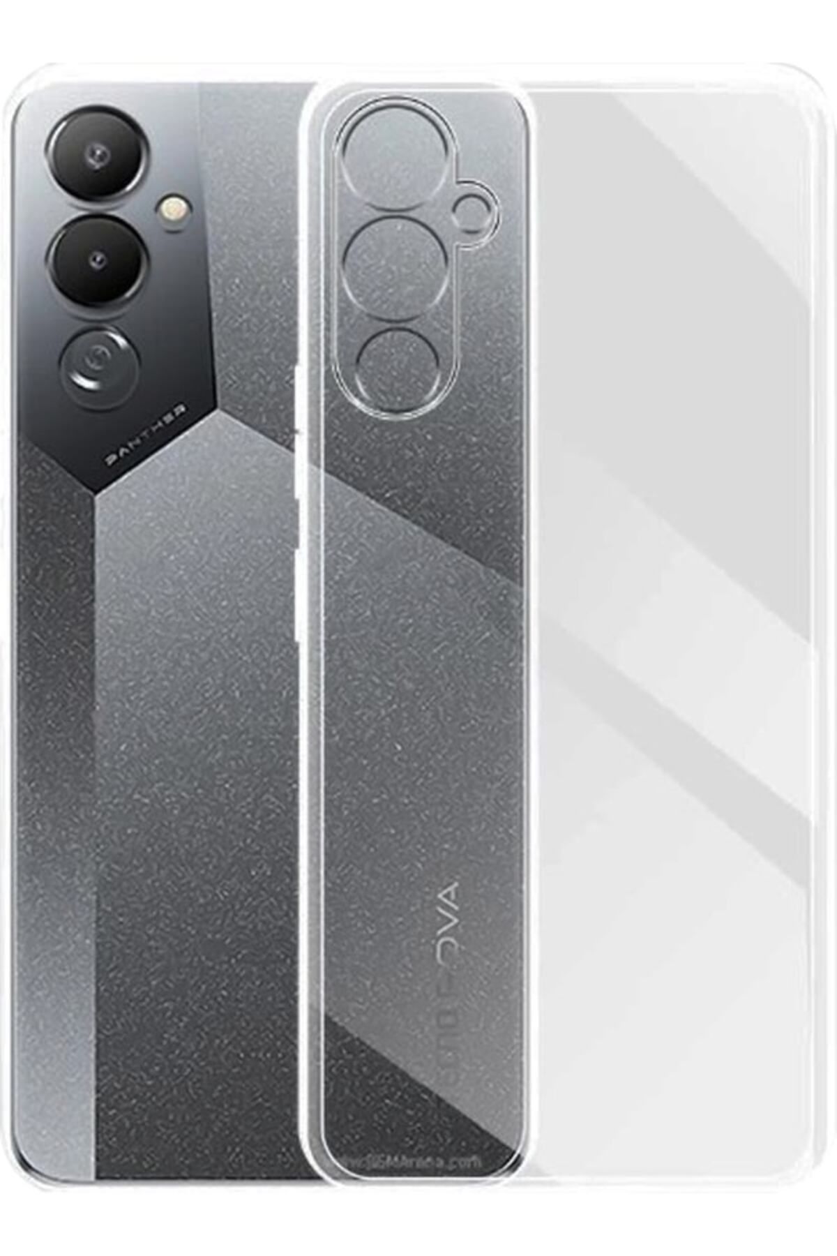 Di Aksesuar Şeffaf Lüx Kılıf Tecno Pova 4