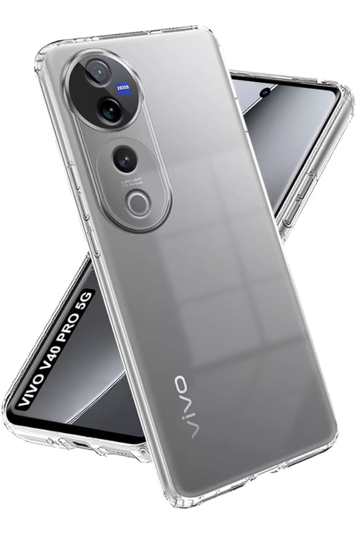 Di Aksesuar Şeffaf Lüx Kılıf Vivo V40/V40 Pro