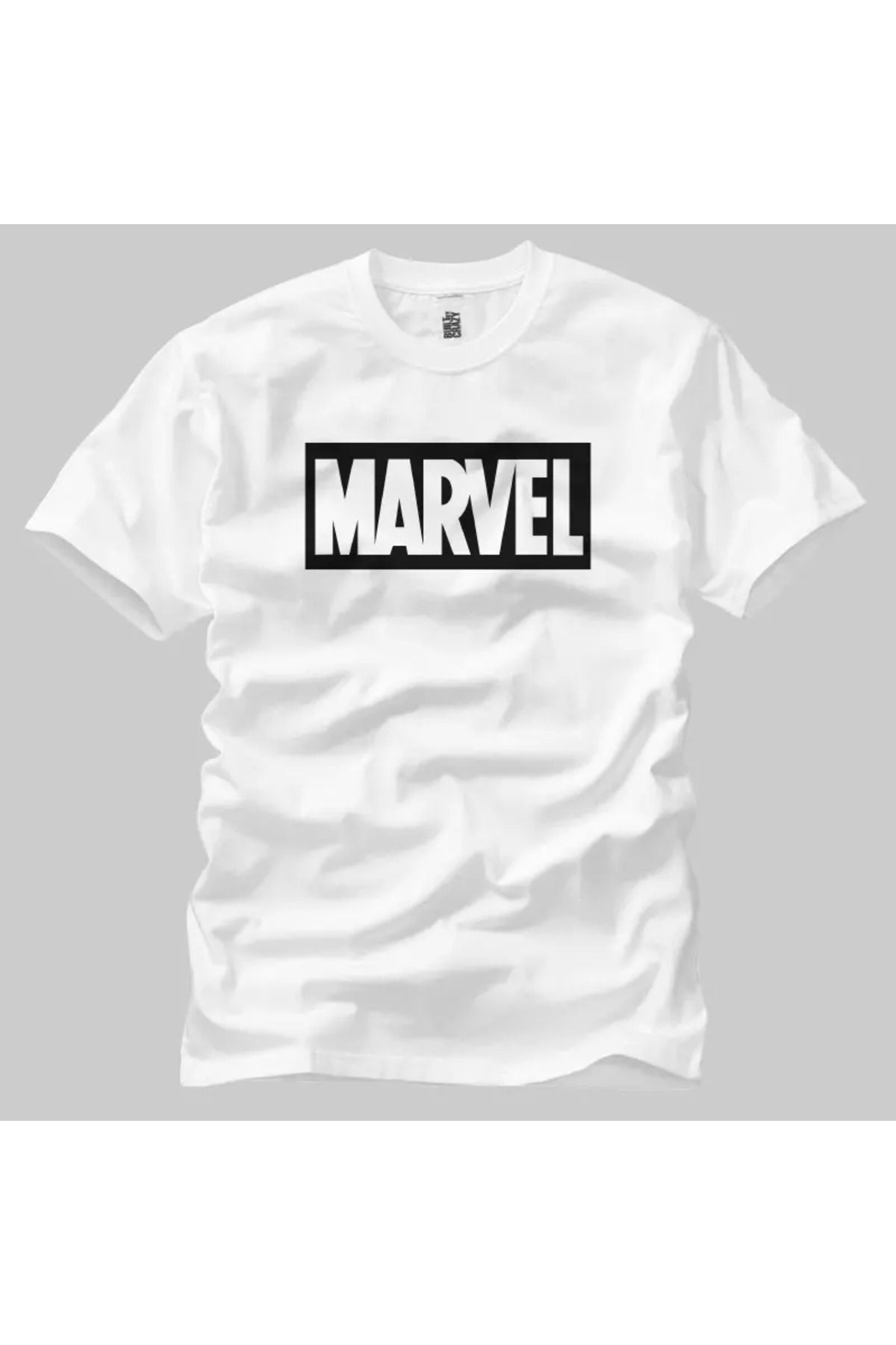 Built By Crazy Marvel Black Logo Unisex Tişört