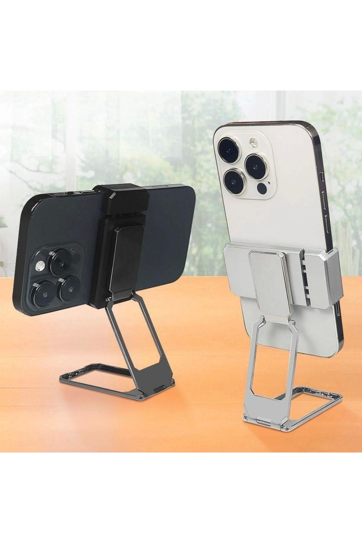 STOREMAX 360 derece Dönen Tüm Telefon Tipleri İle Uyumlu Metal Telefon Standı Braket (5047)