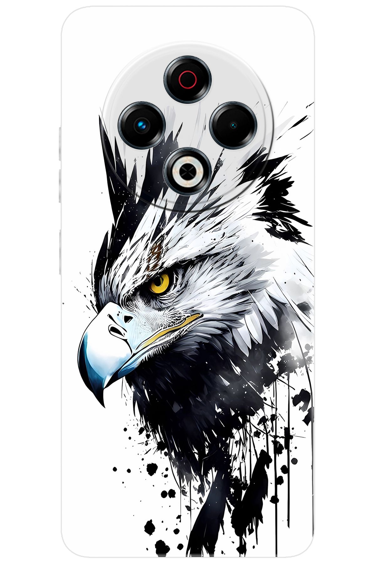 TECNO Spark 30 (KL6) Uyumlu Kılıf Desen Baskılı Silikon Kartal Serisi STK:1008 CP-sUMeMcH