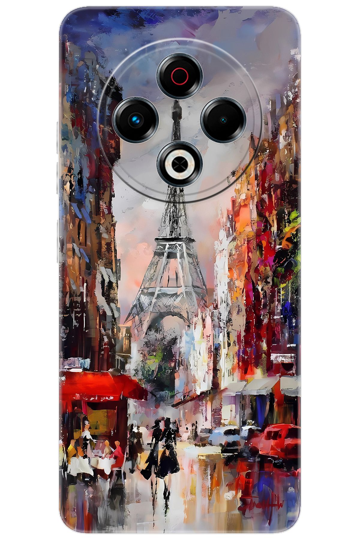 TECNO Spark 30 (KL6) Uyumlu Kılıf Desen Baskılı Silikon Eyfel Kulesi STK:1010 CP-i0IVjMO