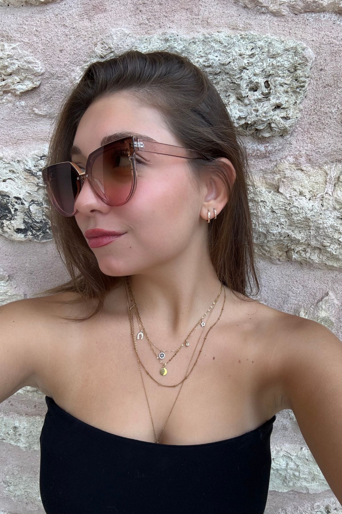 vishor Güneş Gözlüğü Kadın & Erkek Uv400 Cam Ce Belgeli Unisex Model-7