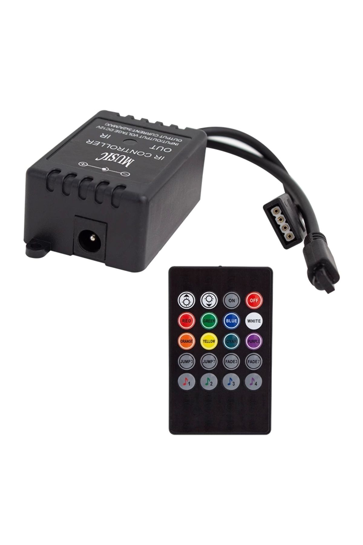 feminight Renk Değiştiren Sese Duyarlı Kumandalı Led Kontrol Cihazı