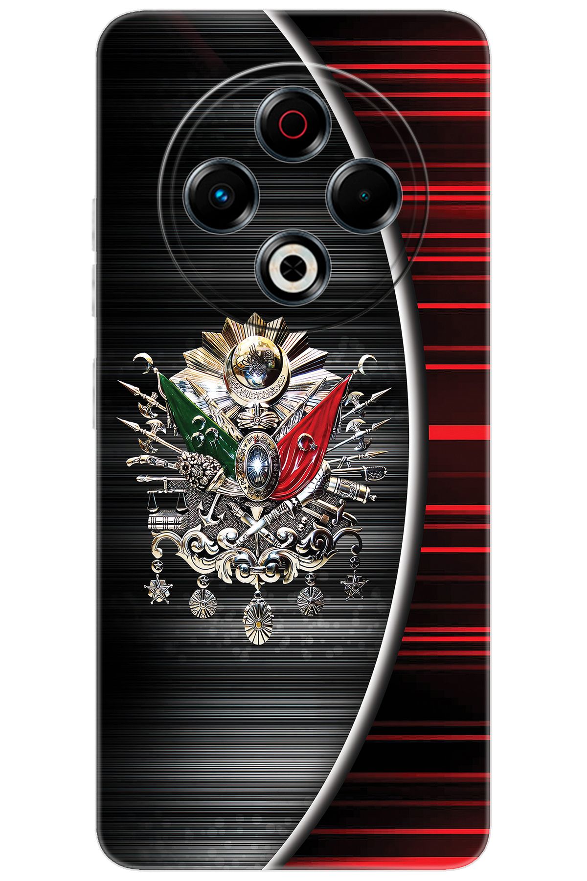 TECNO Spark 30 (KL6) Uyumlu Kılıf Desen Baskılı Silikon Osmanlı Tuğra Tasarım STK:410 CP-0lZF1fT