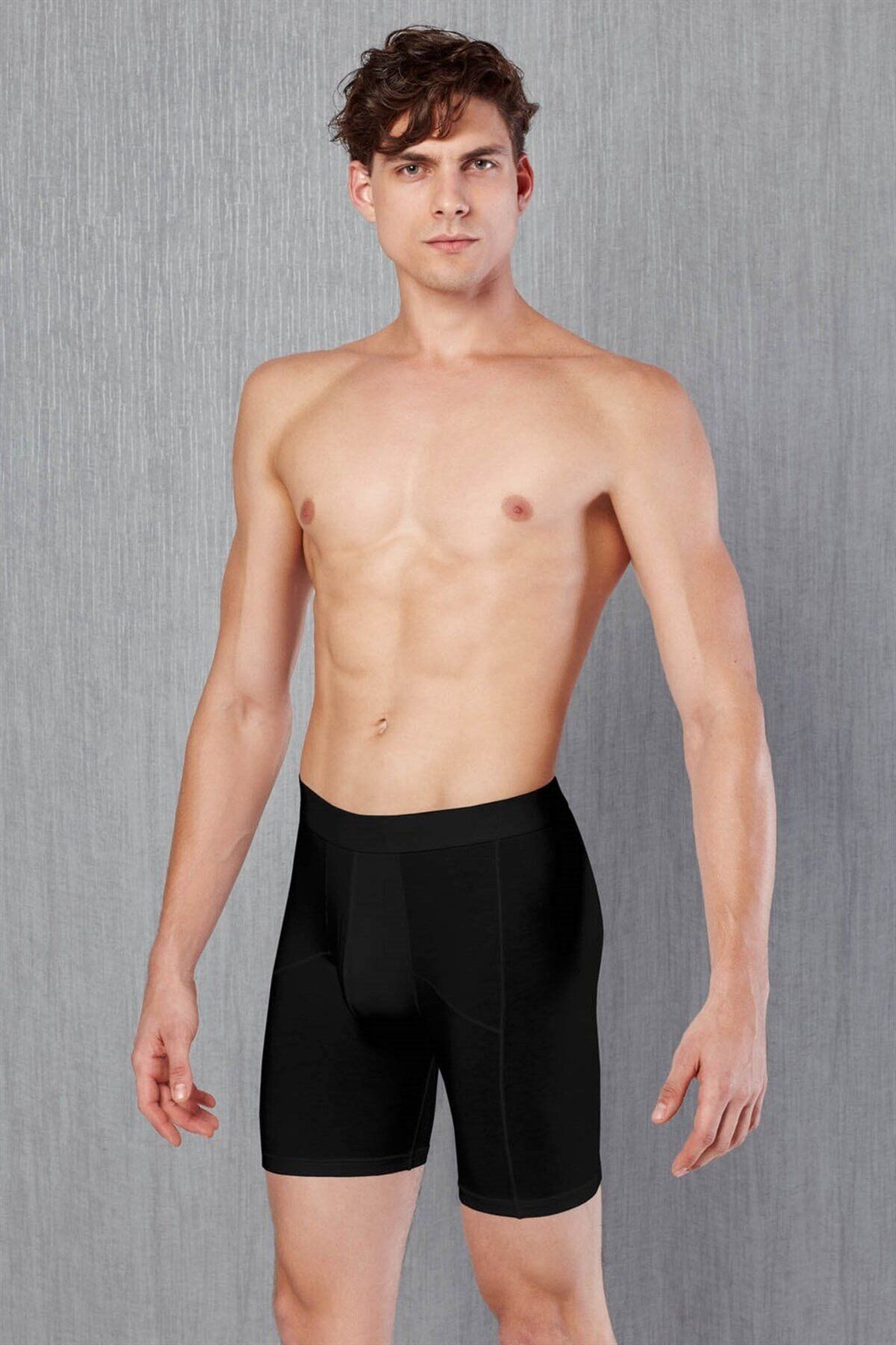 inkasole Erkek Pamuklu Torbalı Uzun Paça Boxer 1792 Siyah
