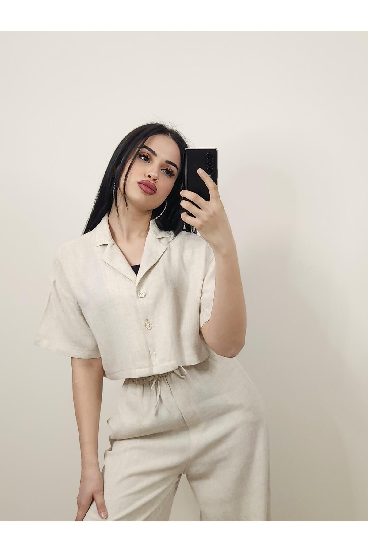 Butik İkili Keten Takım
