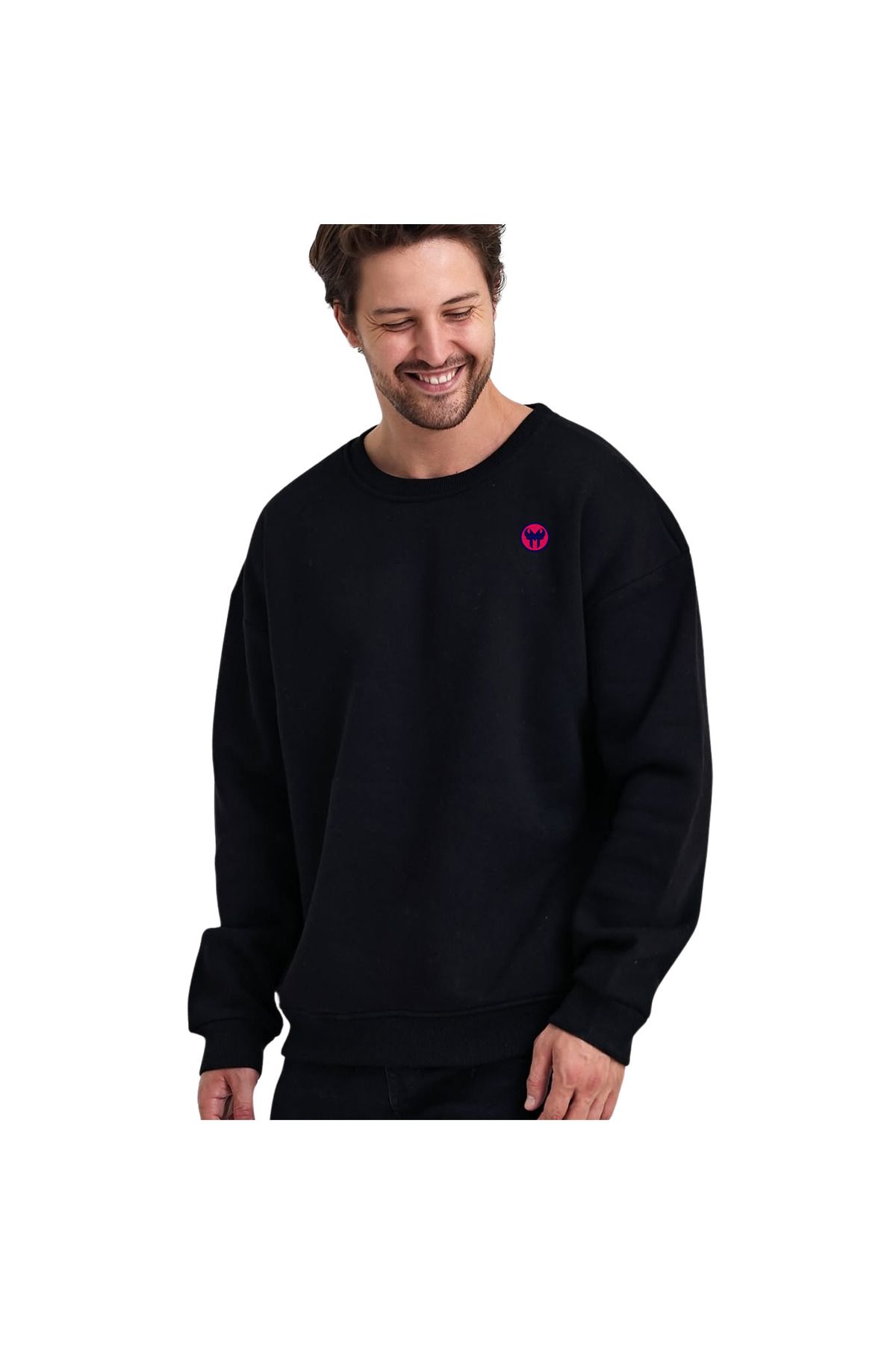 ChapellaSocks Magnetic Desen Nakışlı Unisex Sweatshirt- %100 Pamuk ve Rahat!