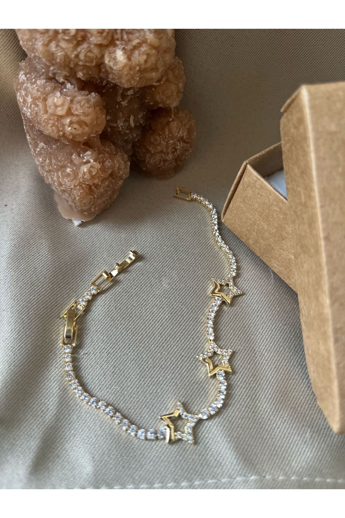 BeGa store Kadın çelik yıldız detaylı bileklik