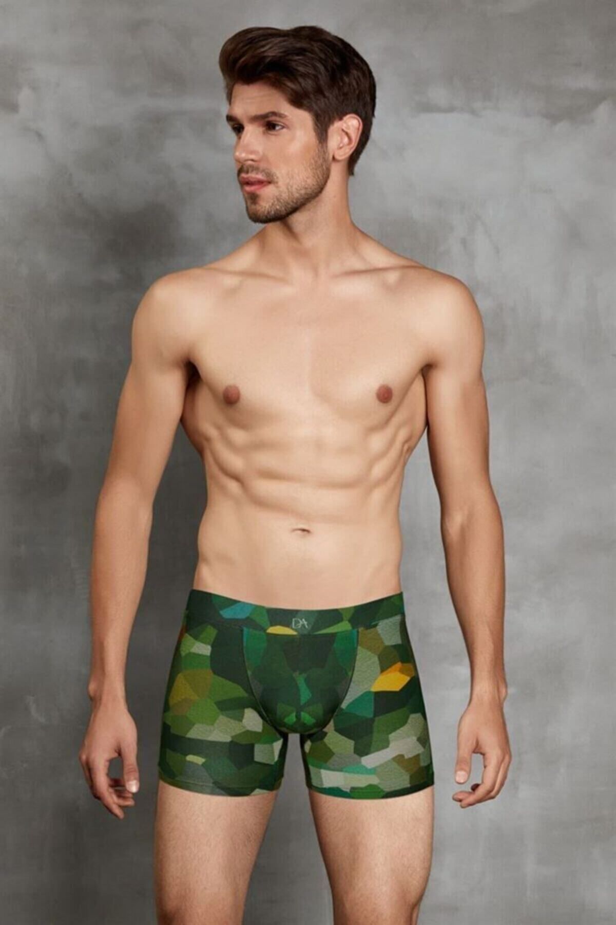 inkasole Erkek Modal Renkli Baskılı Torbalı Normal Paça Boxer 1804