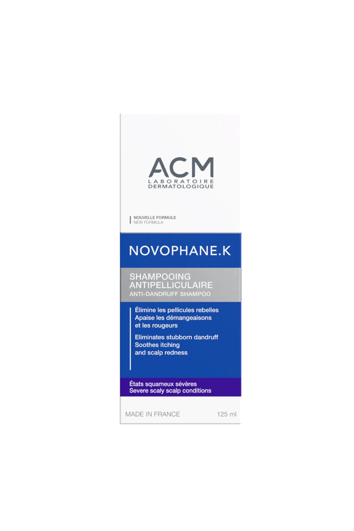 ACM-ACM Novophane.K Anti-Dandruff Shampoo - 125ml 1