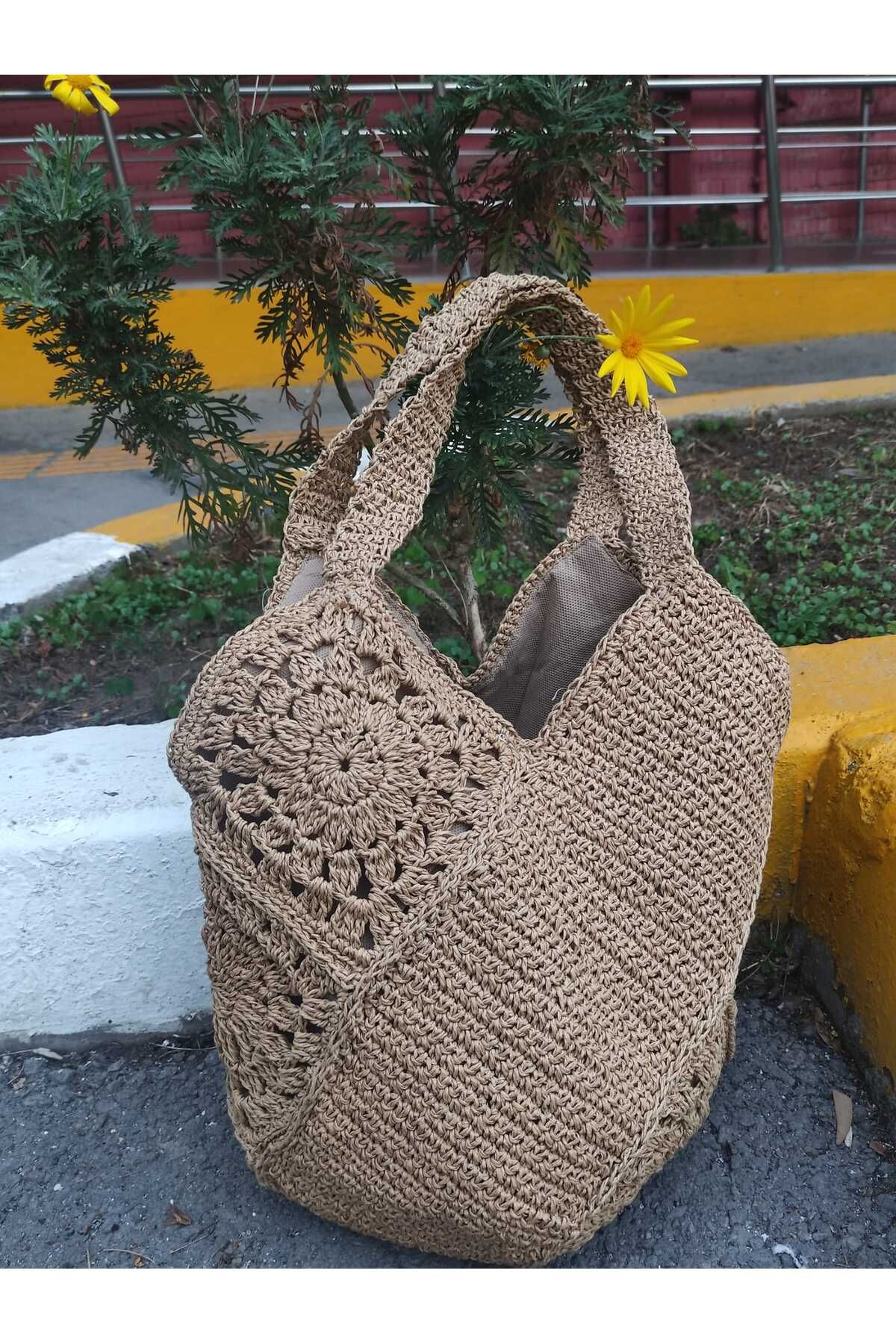 ipek butik Motifli lale model çanta