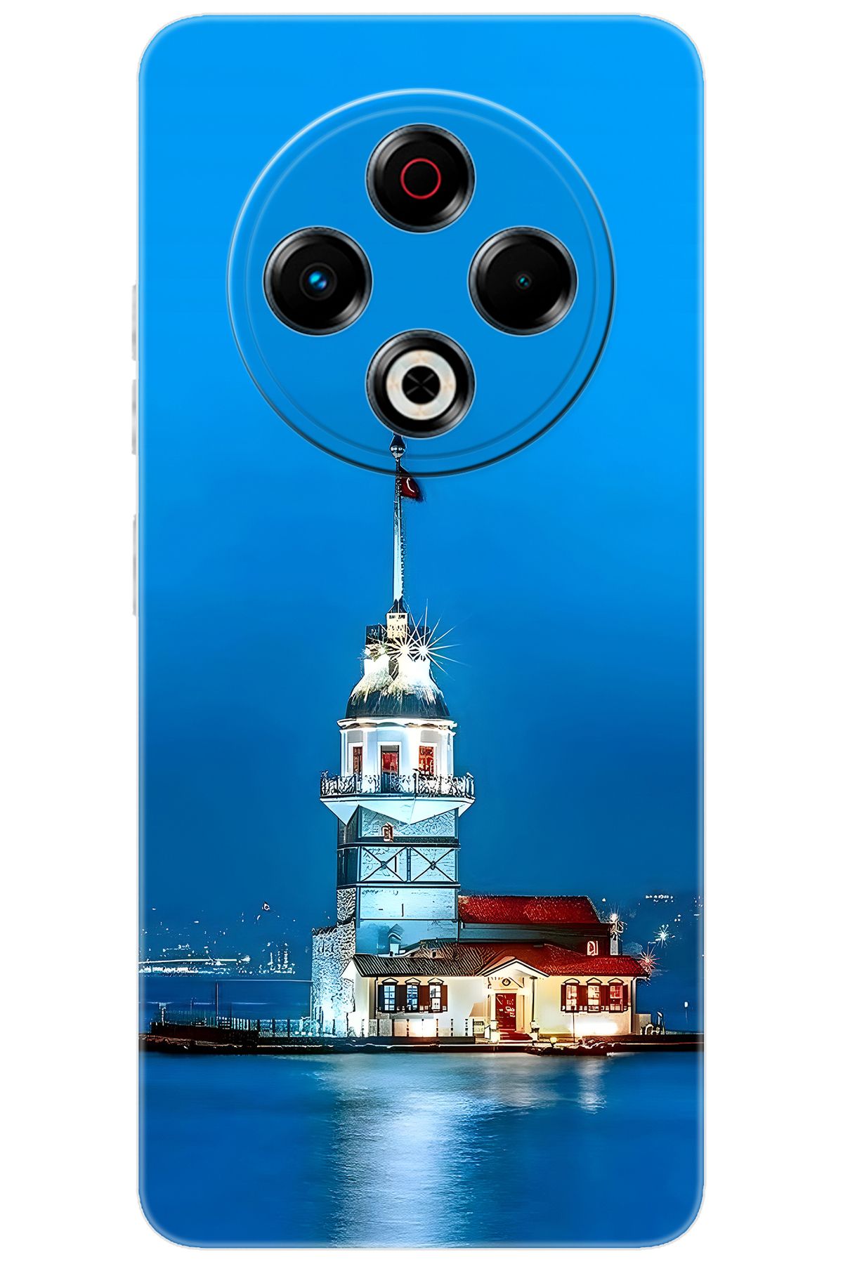 TECNO Spark 30 (KL6) Uyumlu Kılıf Desen Baskılı Silikon Kız Kulesi STK:617 CP-JZckFOH