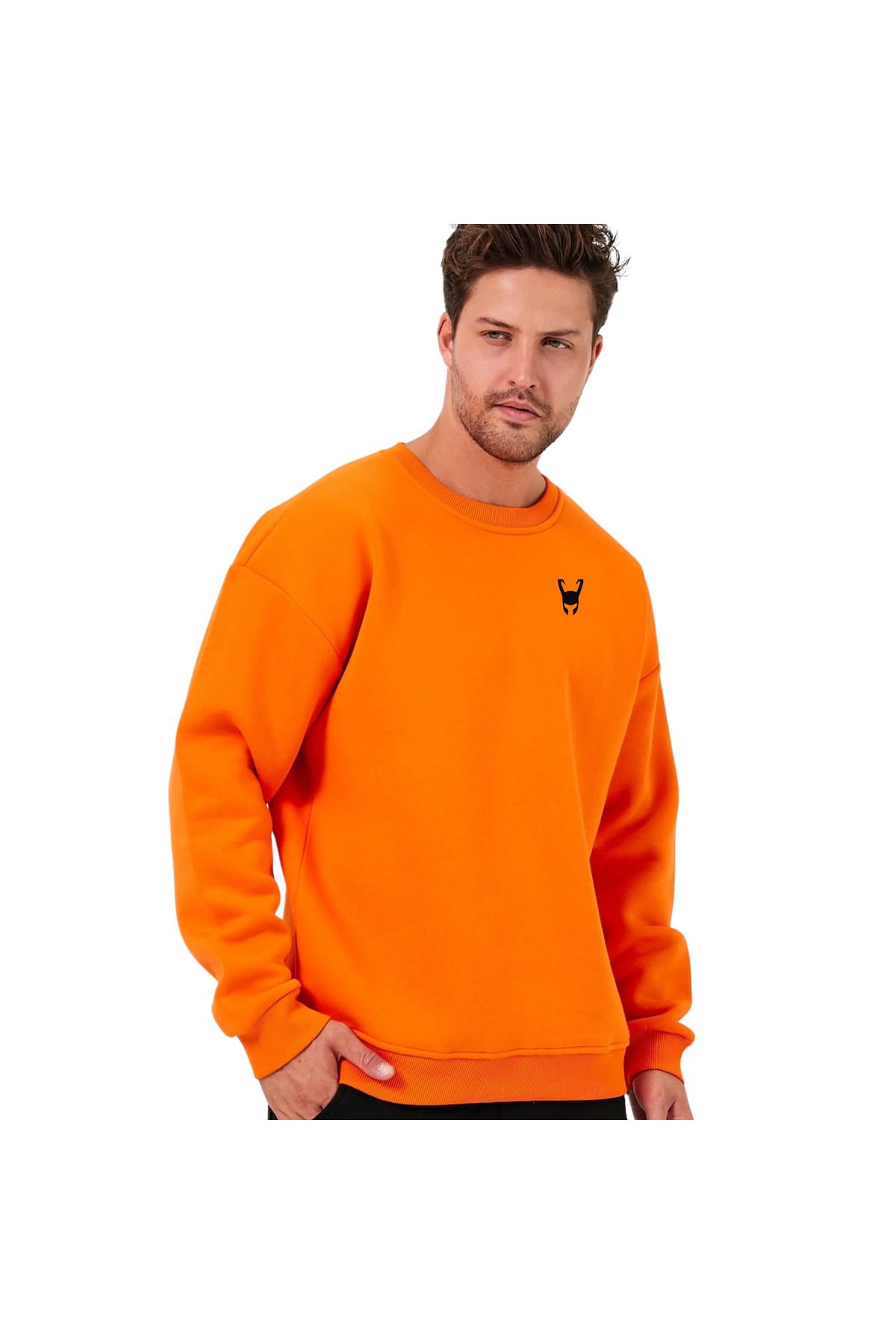 ChapellaSocks Loki Desen Nakışlı Unisex Sweatshirt- %100 Pamuk ve Rahat!