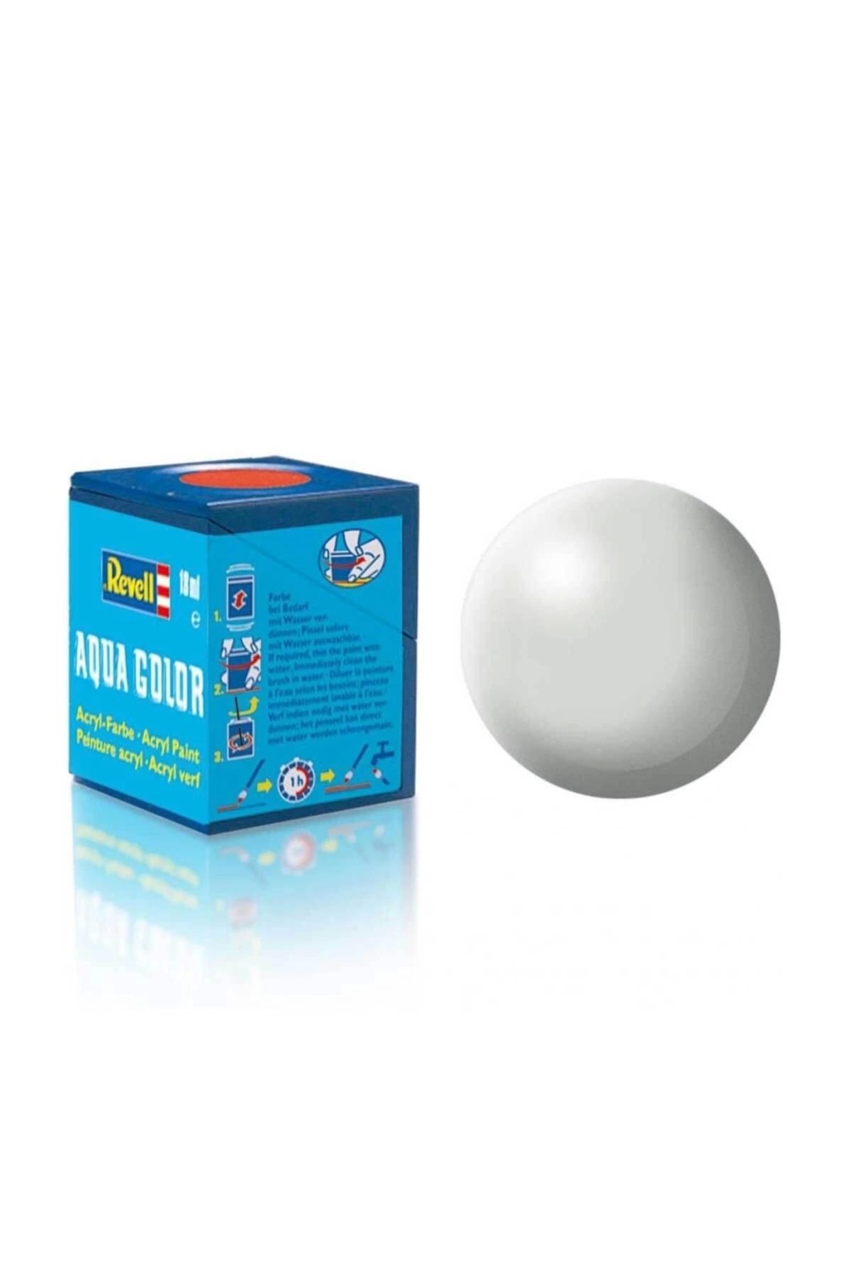 FTT SHOPPING MARKET NessiWorld Revell 371 - Aqua Color Light Grey Silk - Mat Boya- 18 ml
