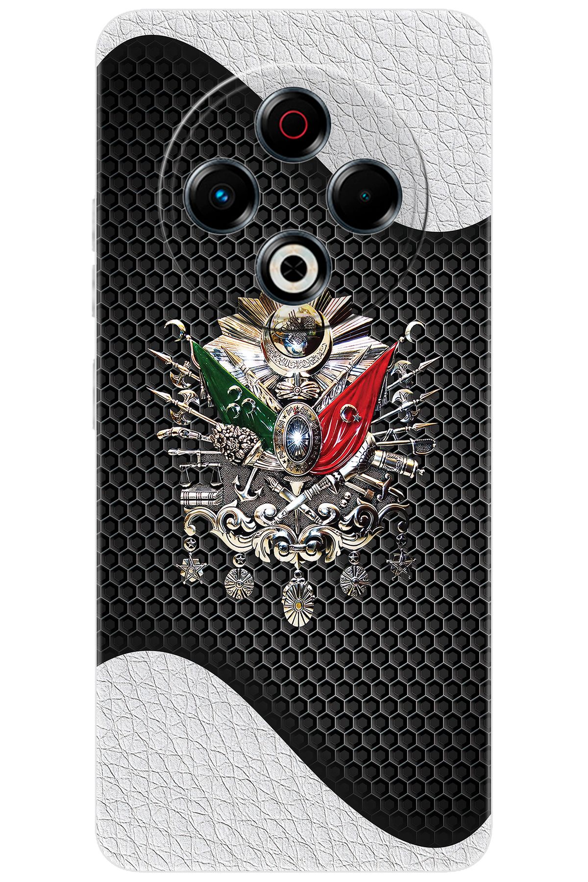 TECNO Spark 30 (KL6) Uyumlu Kılıf Desen Baskılı Silikon Osmanlı Tuğra Tasarım STK:415 CP-SA5ALCA
