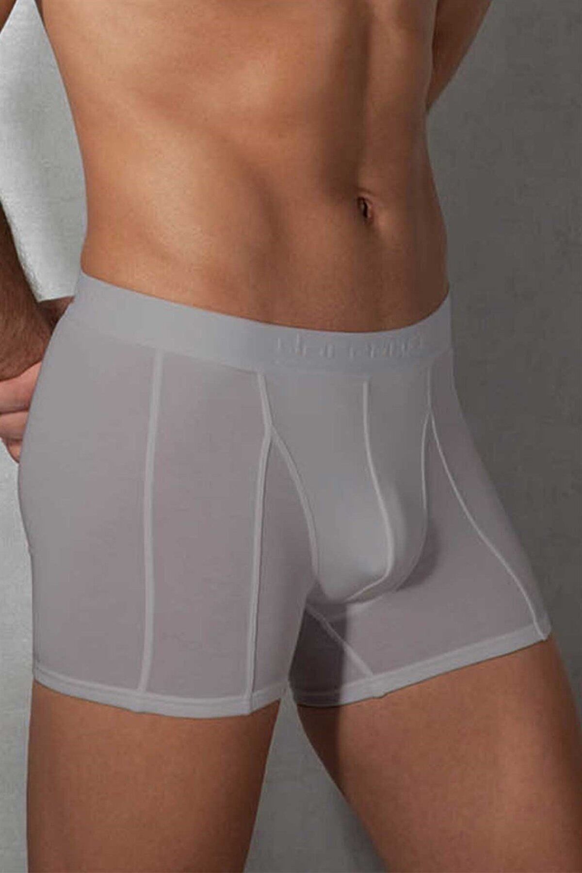inkasole Erkek Modal Torbalı Normal Paça Boxer 1755 Gri