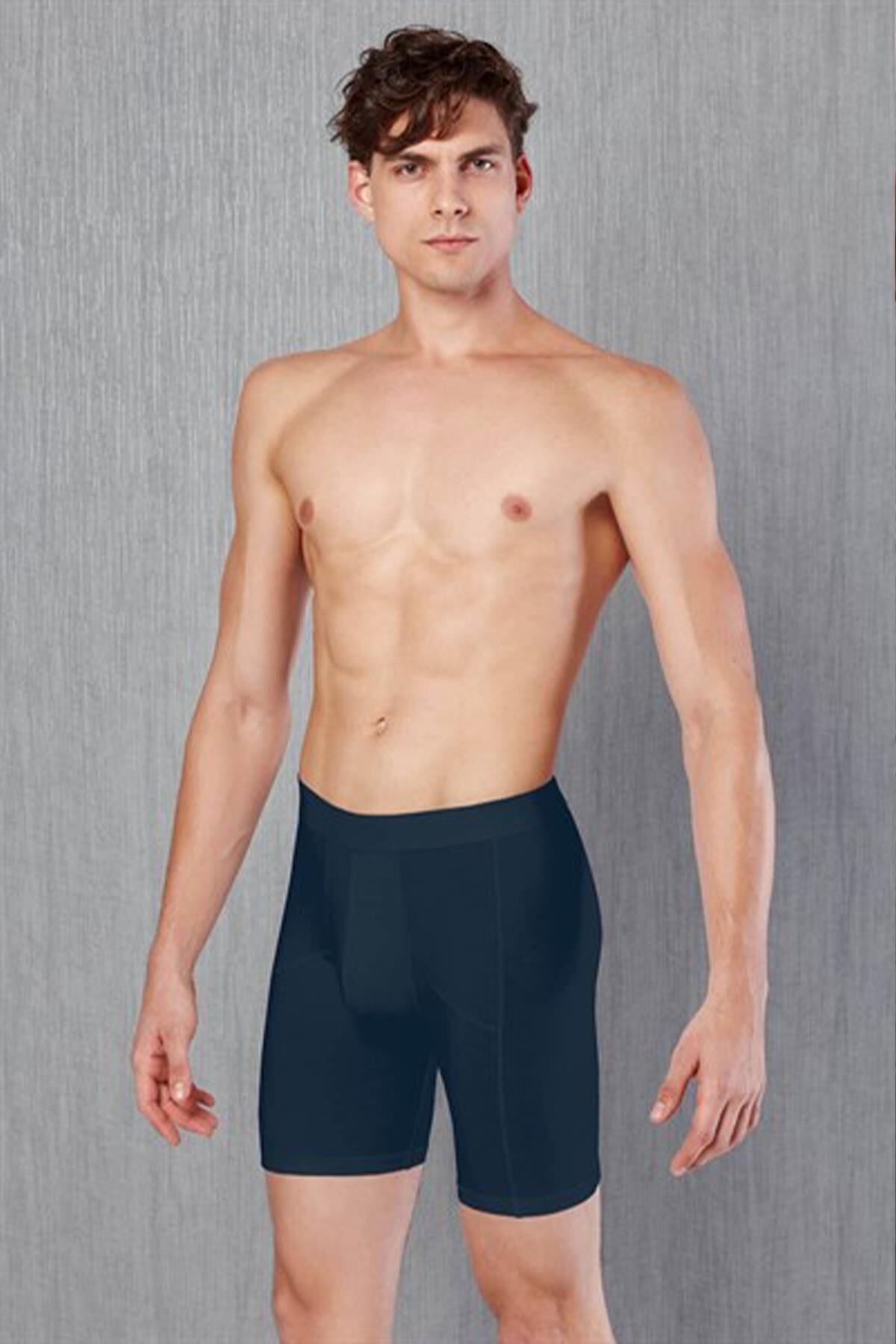 inkasole Erkek Pamuklu Torbalı Uzun Paça Boxer 1792 Lacivert