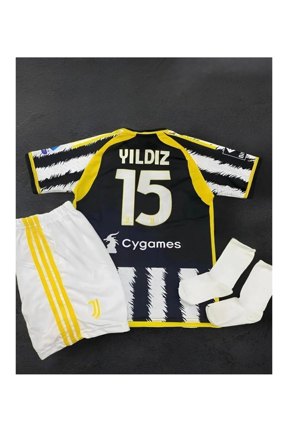 Atlas Global JUVENTUS KENAN YILDIZ SİYAH FORMA