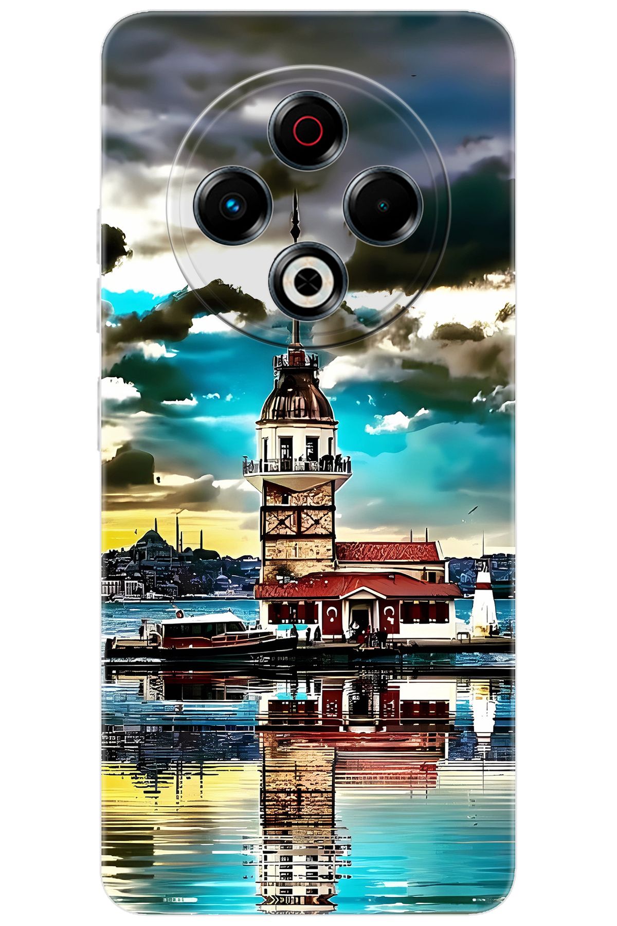 TECNO Spark 30 (KL6) Uyumlu Kılıf Desen Baskılı Silikon Kız Kulesi STK:692 CP-hiPIwxw