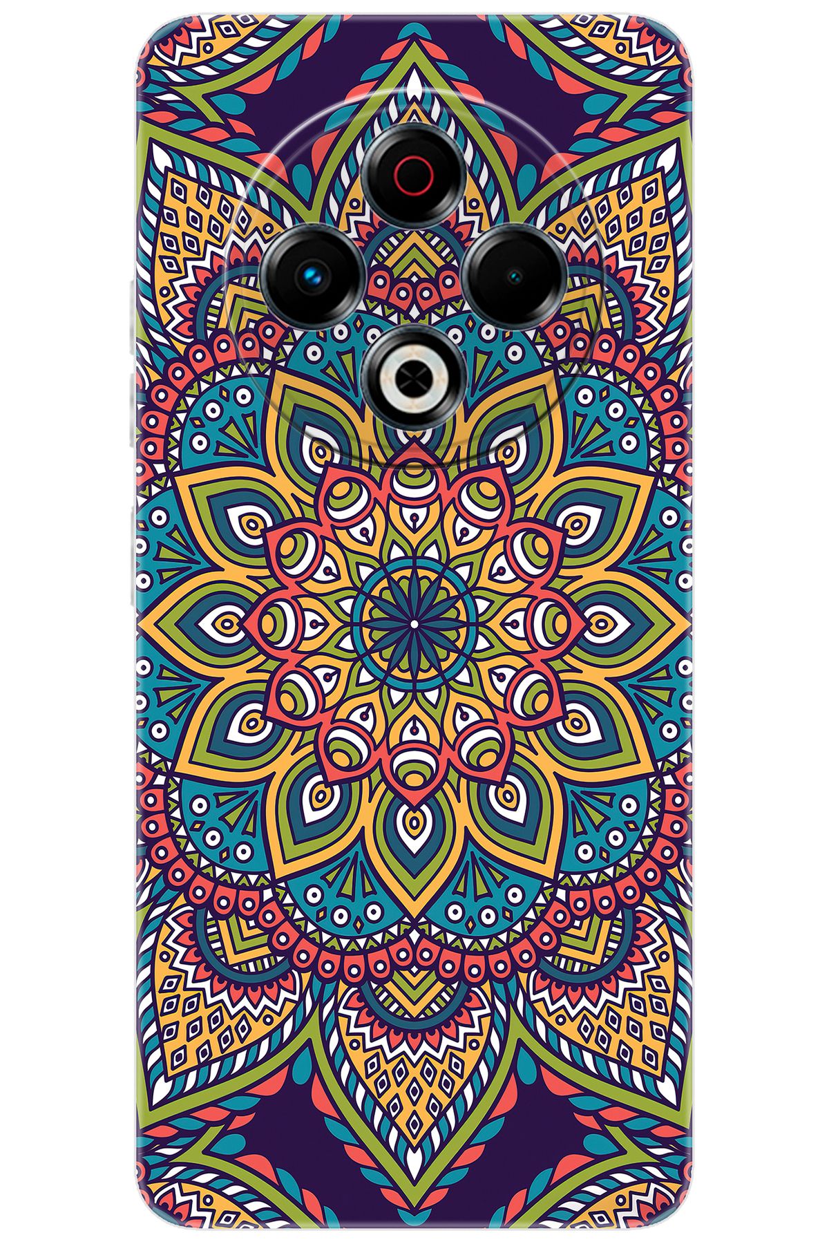 TECNO Spark 30 (KL6) Uyumlu Kılıf Desen Baskılı Silikon Mandala Vektör Tasarım STK:502 CP-c1BbMyt