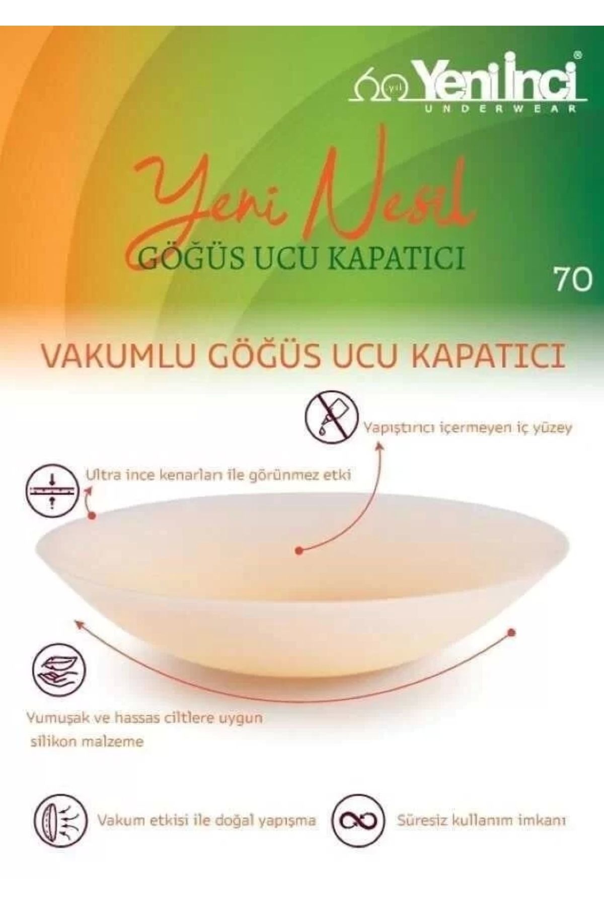FTT SHOPPING MARKET Vakumlu Göğüs Ucu Kapatıcı