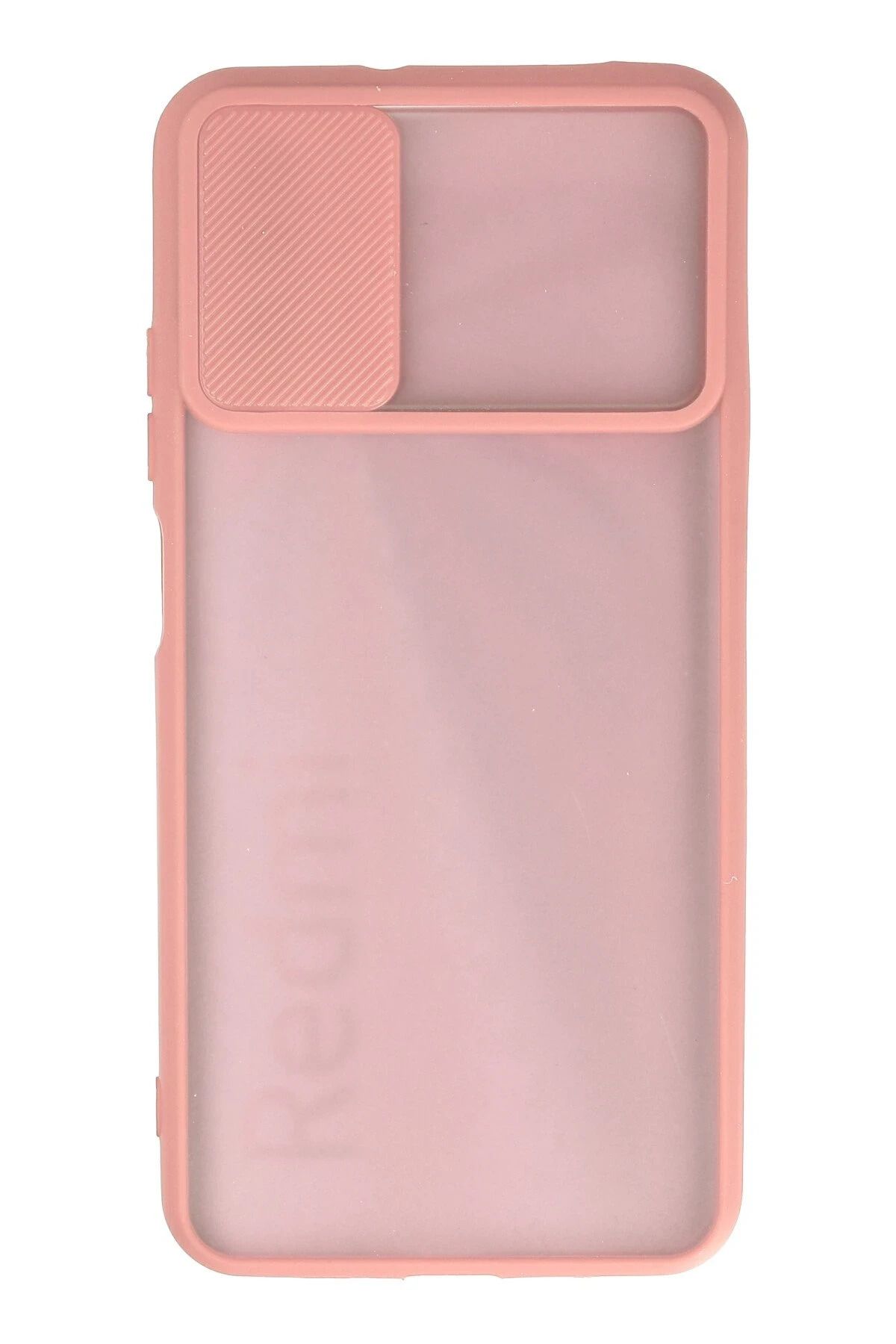 NewFace Xiaomi Redmi 9T Kılıf Palm Buzlu Kamera Sürgülü Silikon - Pembe SVLRS