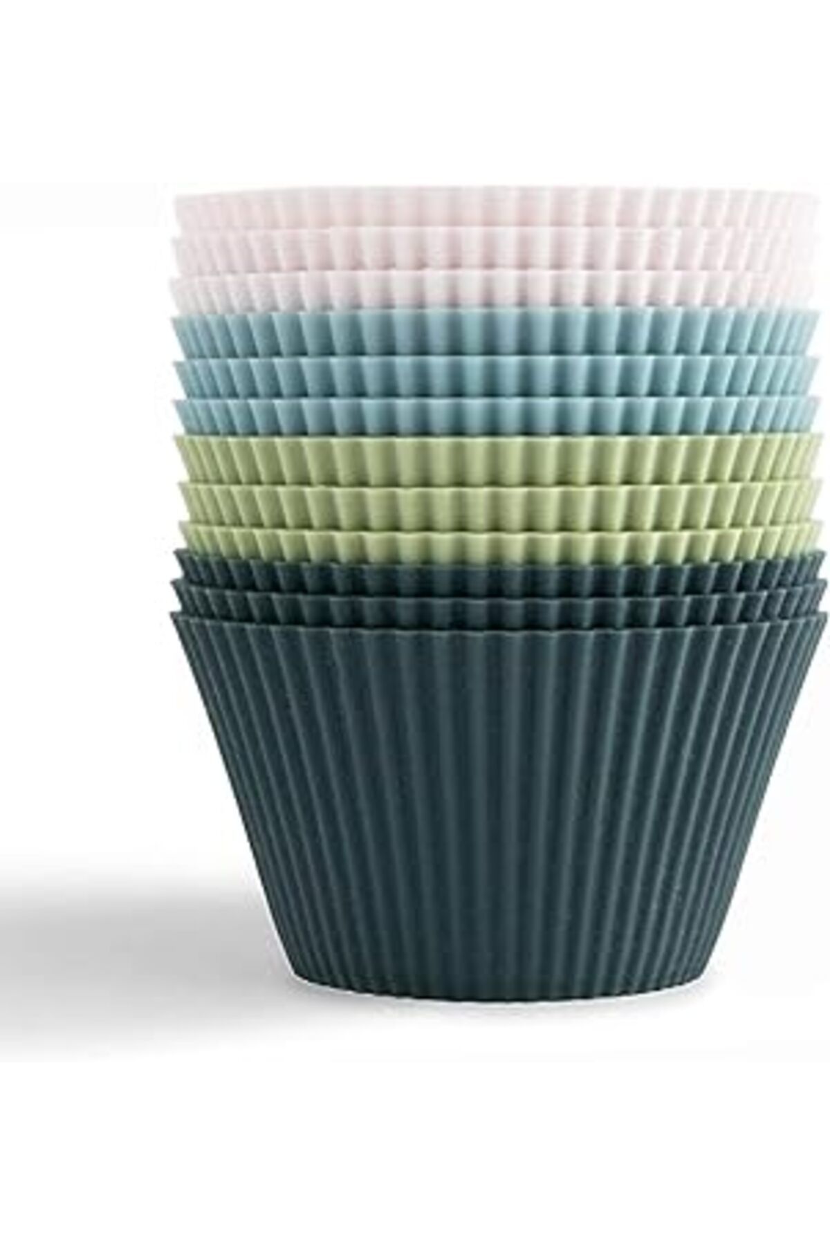 Mu Art Orret Home Muffin Pisirme Kalıbı 24 Adet Silikon Kek Kalıbı Muffin Cupcake Kalıbı Kek Çikolata Ve S