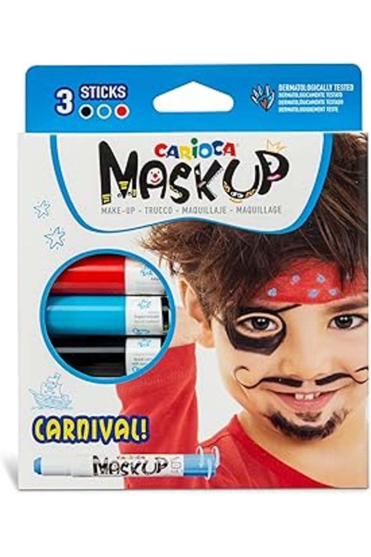 Mu Art Carioca Mask Up Yüz Boyası – Karnaval (3 Renk)
