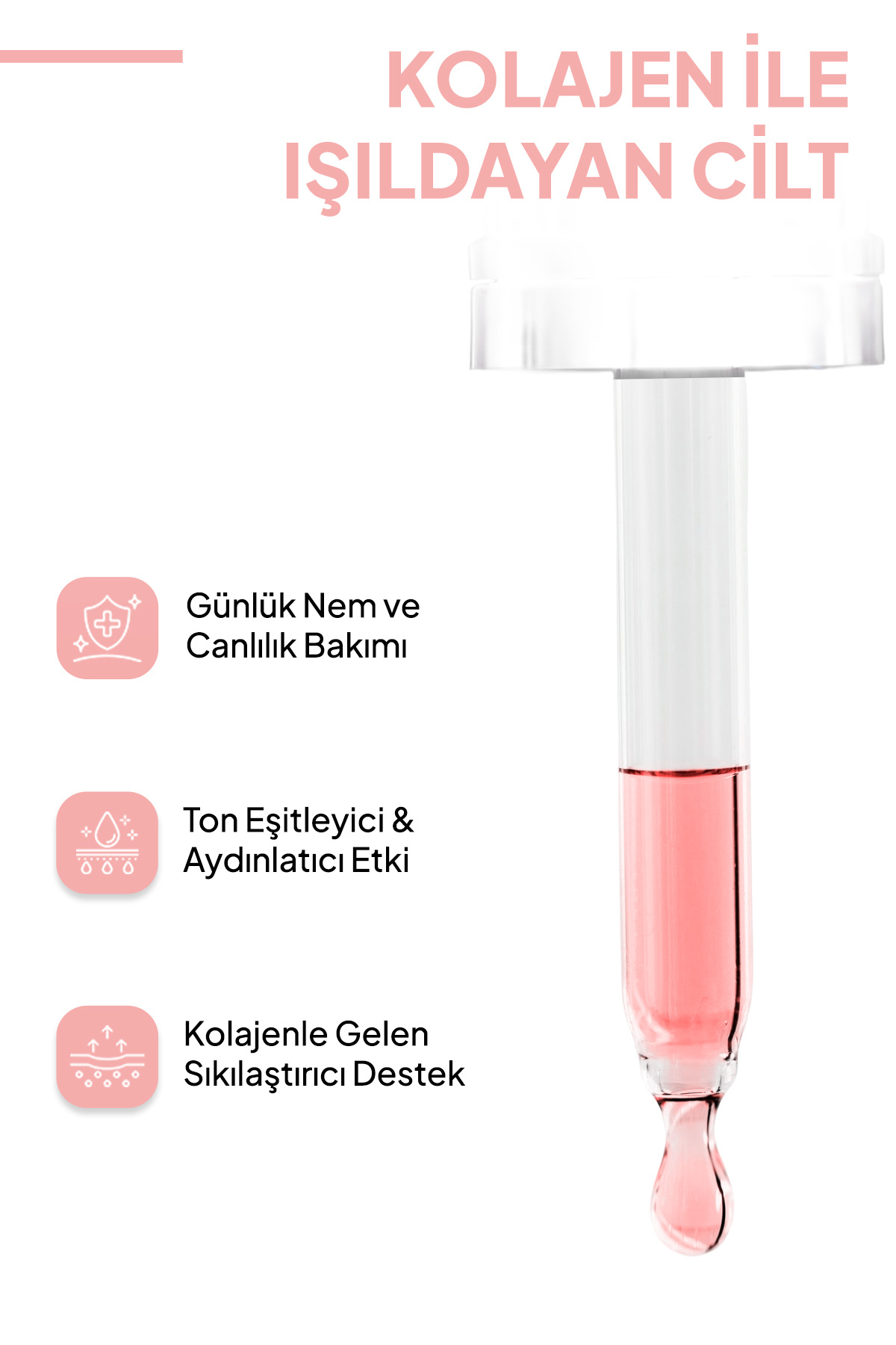 Collagen Serum, Nemlendirici Aydınlatıcı Sıkılaştırıcı %5 Aktif Serum İçerikli Vücut Serumu — BCASVS-01 — تصویر 6 از 8