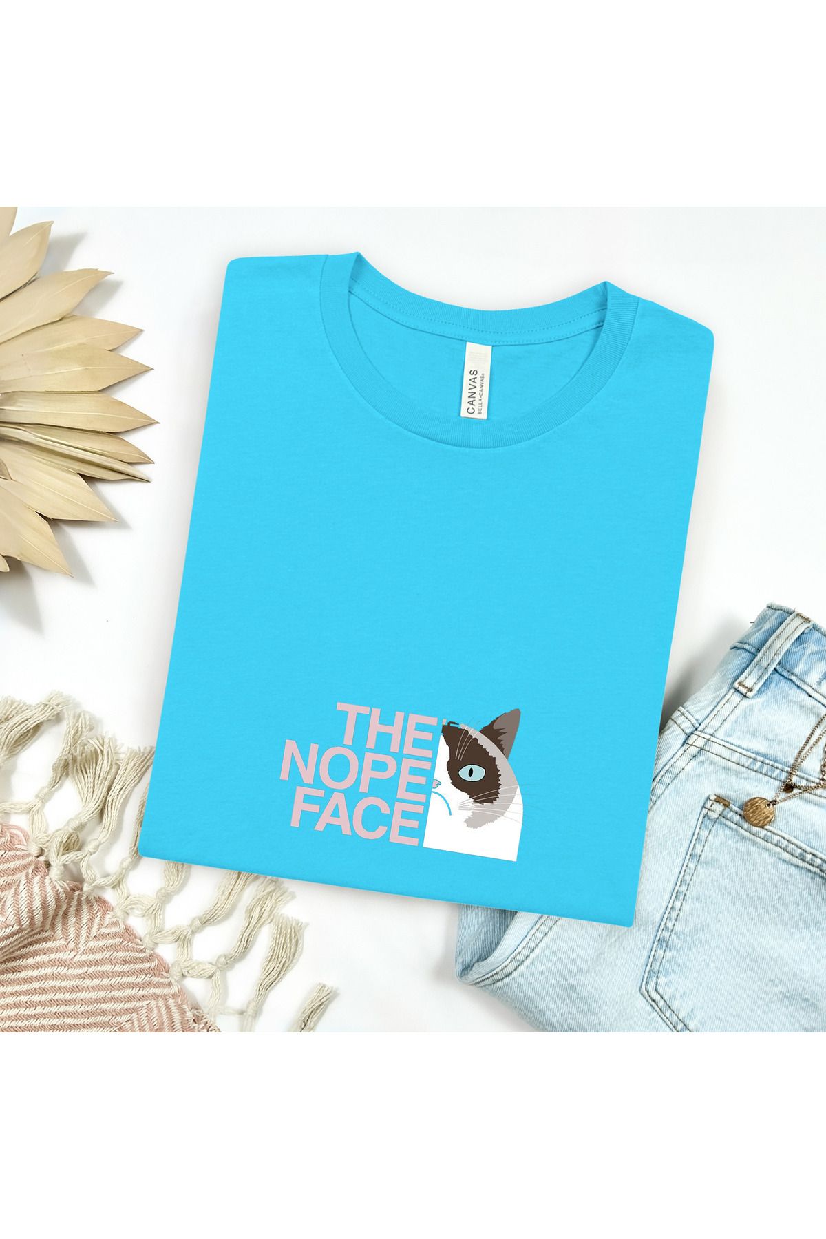 GHAND THE NOPE FACE Baskılı icon Unısex Normal Kalıp T-Shirt