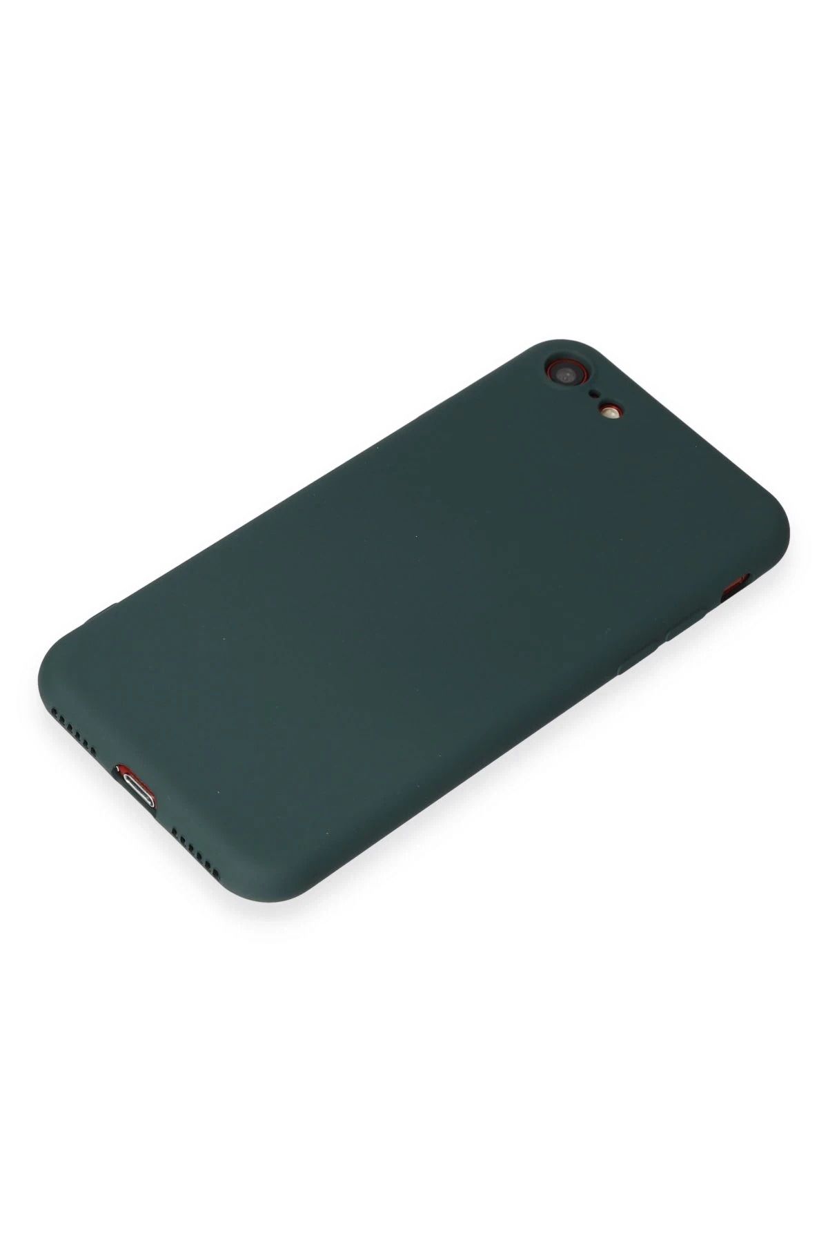 NewFace iPhone 7 Kılıf First Silikon - Koyu Yeşil FLKRY