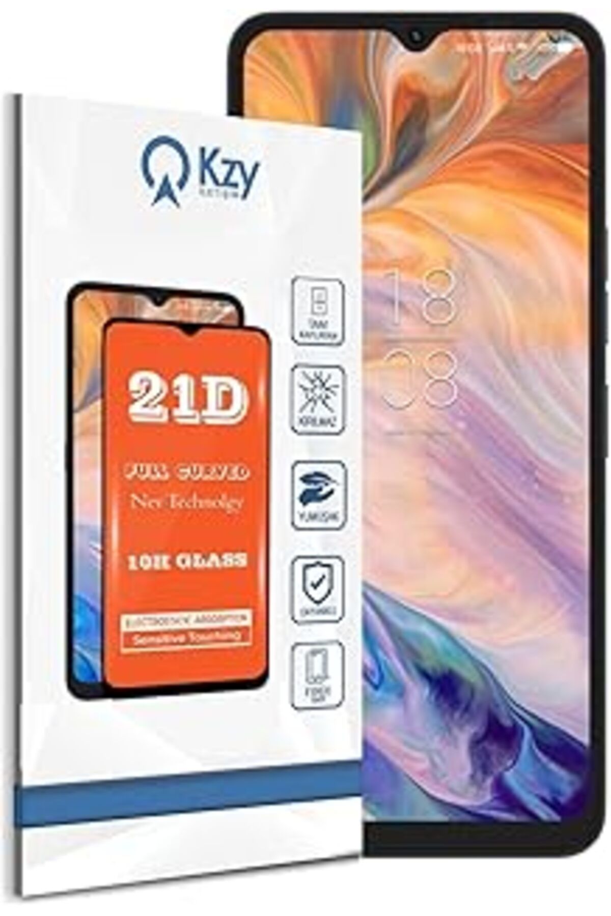 Pazarcan Reeder S19 Max Pro Tam Kaplayan 21D Temperli Ekran Koruyucu Cam
