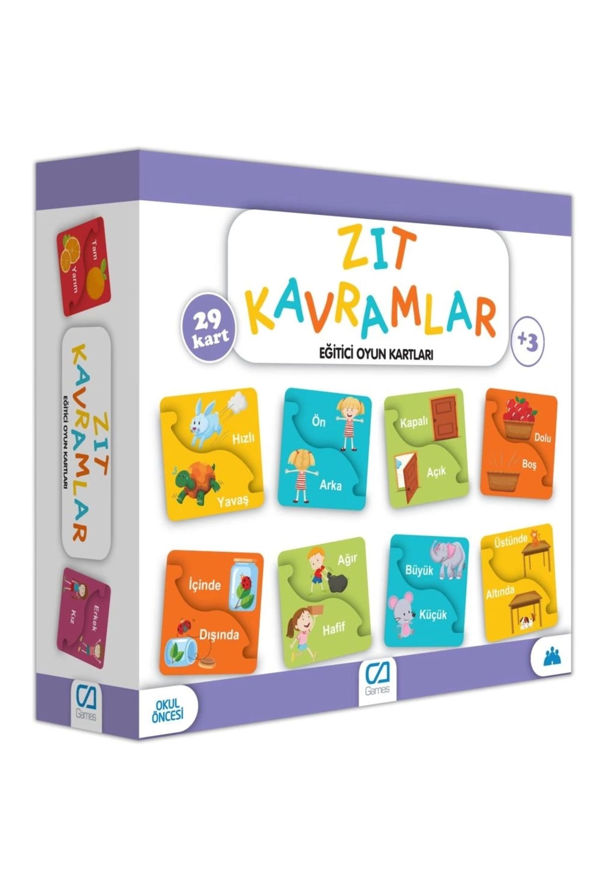 FTT SHOPPING MARKET Nessiworld Games Zıt Kavramlar Eğitici Oyun Kartları 29 Kart 5045