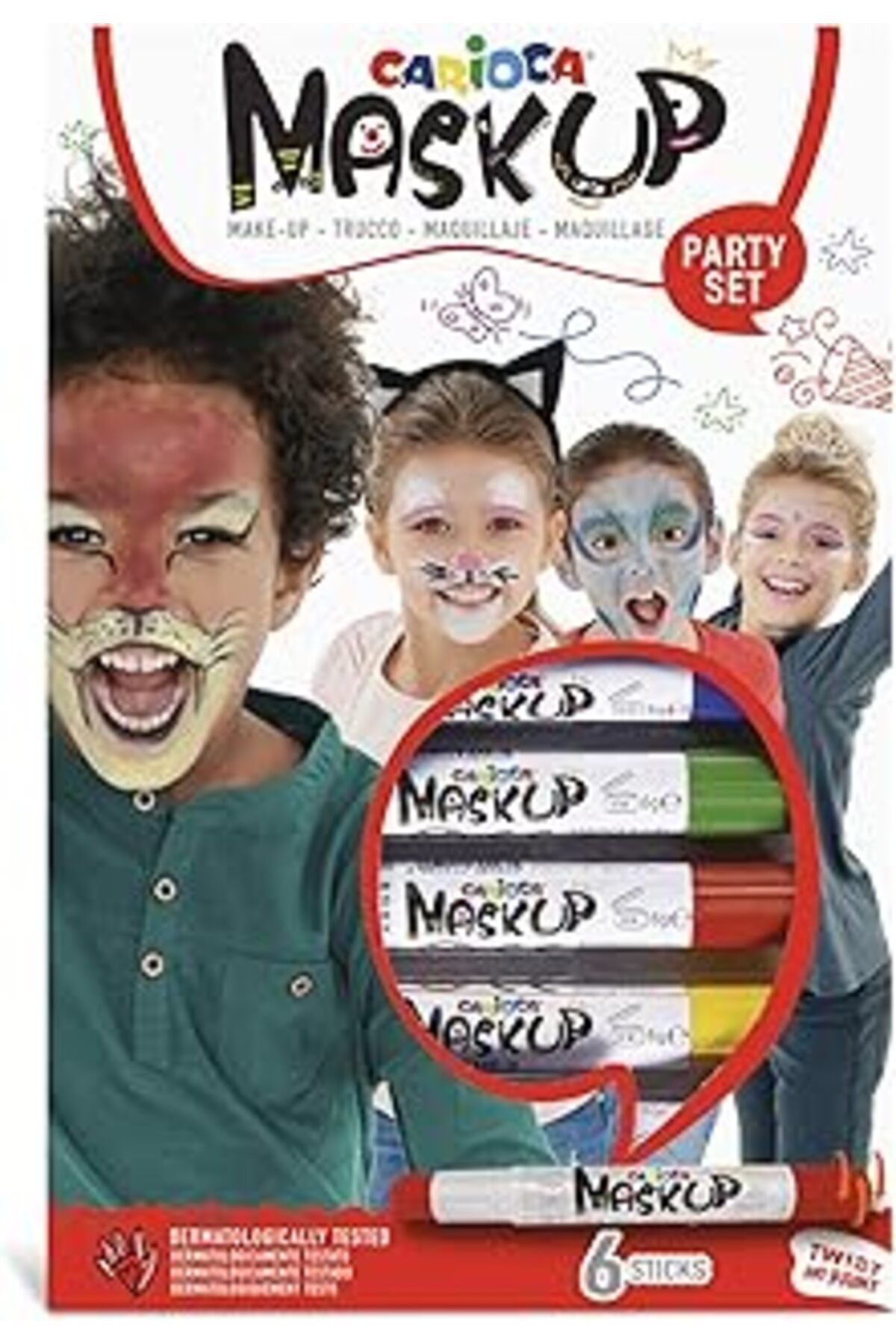 Mu Art Carioca Yüz Boyası 6 Gr. 6 Renk