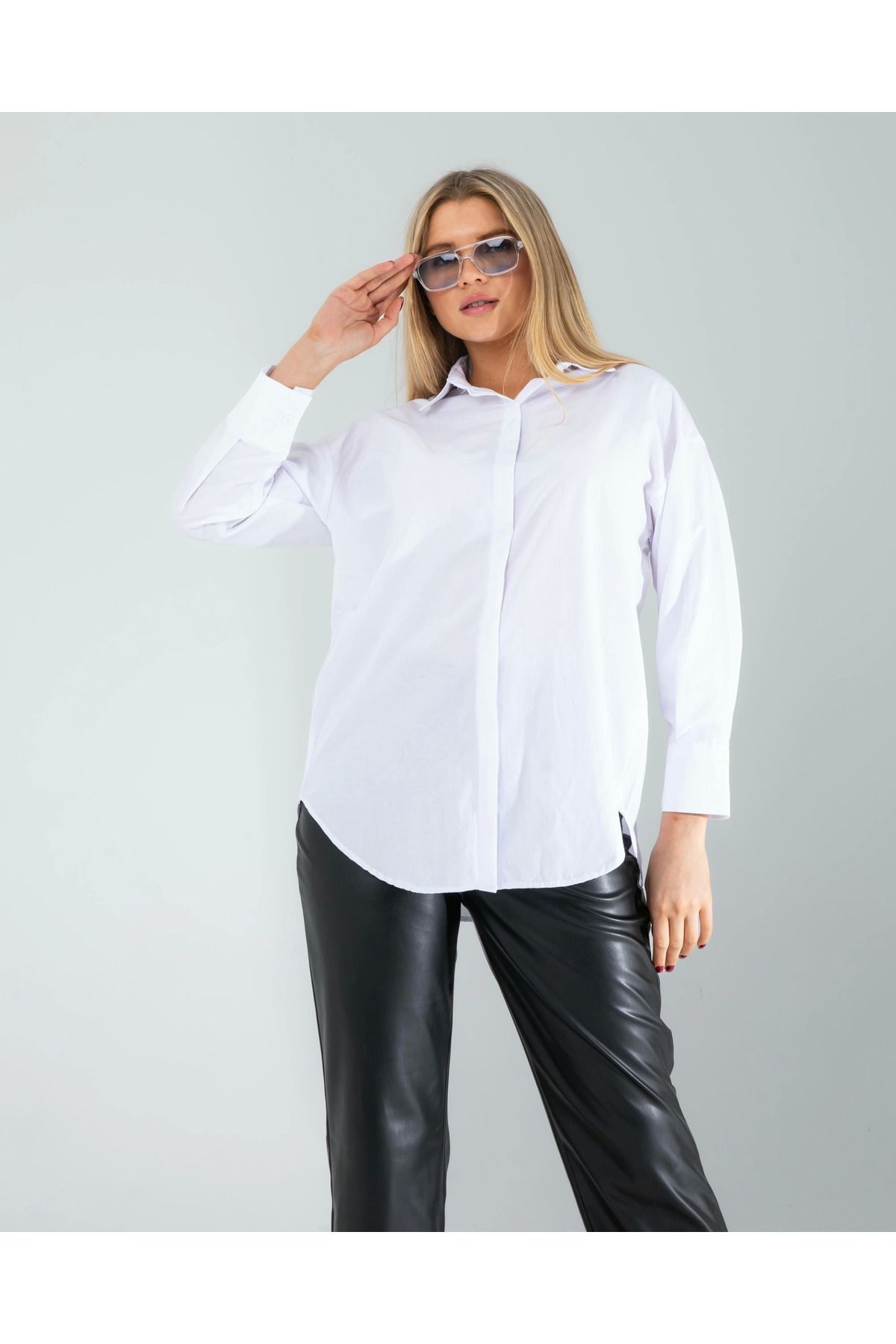 POLEXP Beyaz Regular Fit Gömlek