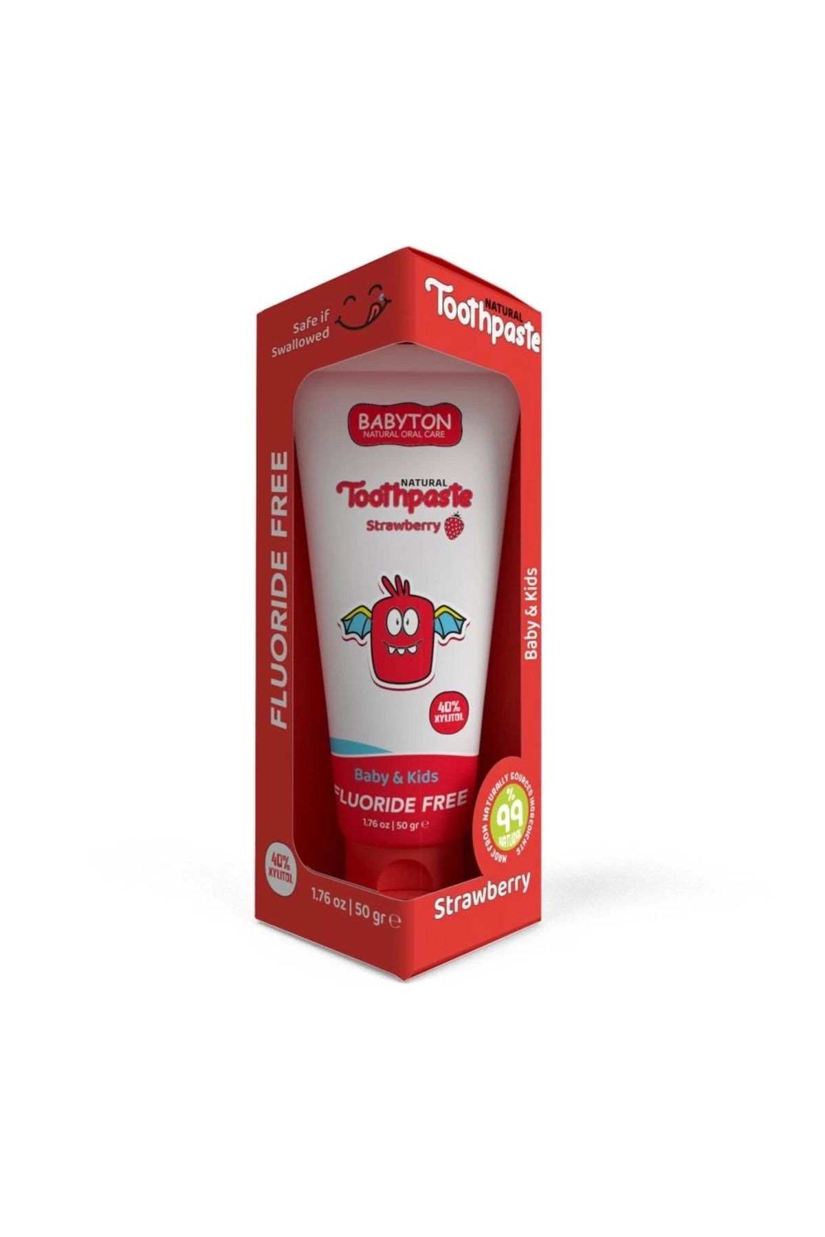 FTT SHOPPING MARKET Nessiworld Babyton Organik Doğal Çilek Aromalı Diş Macunu 50 Gr