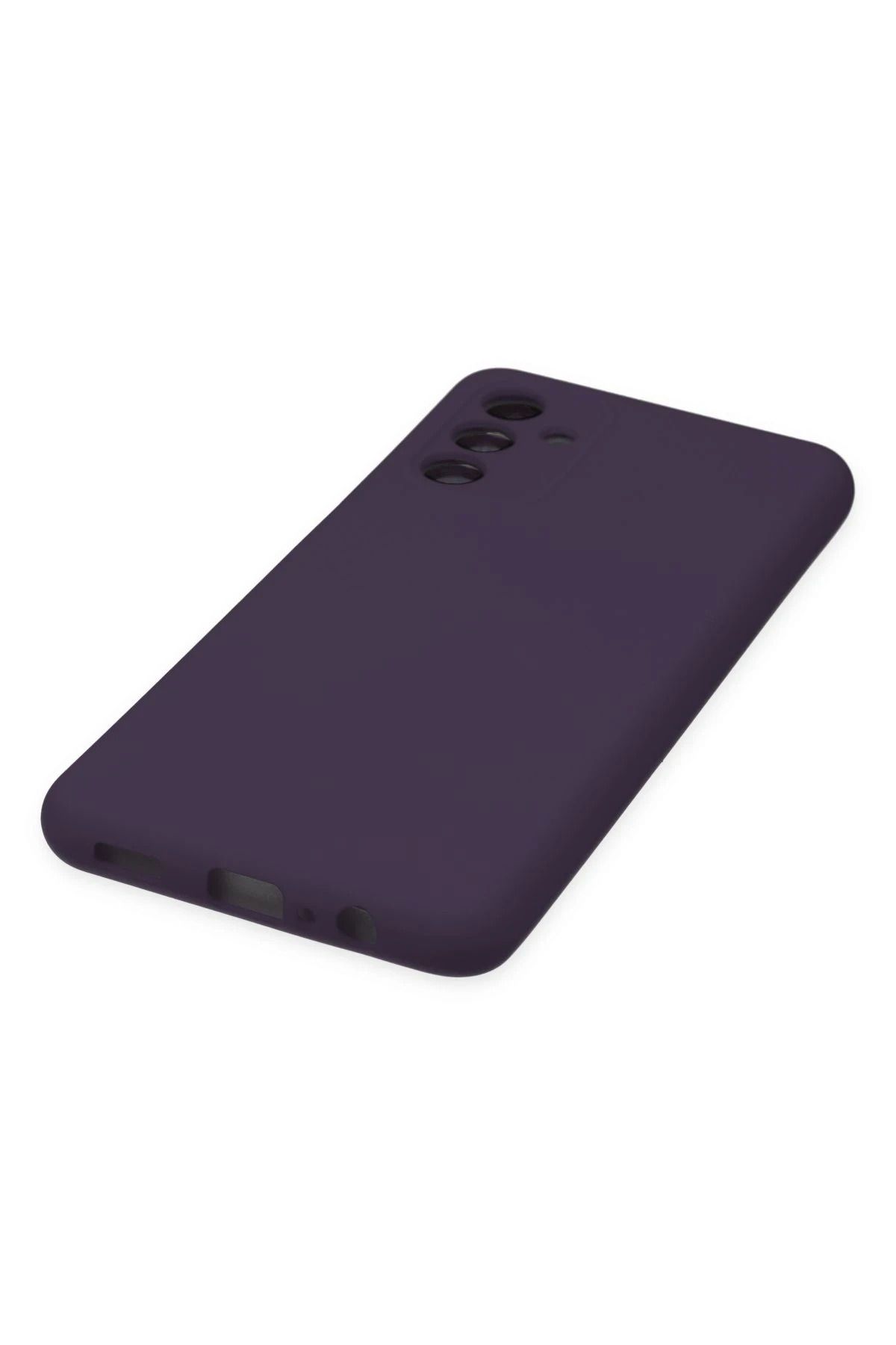 NewFace Galaxy A04S  Uyumlu Kılıf Nano içi Kadife Silikon - Mor