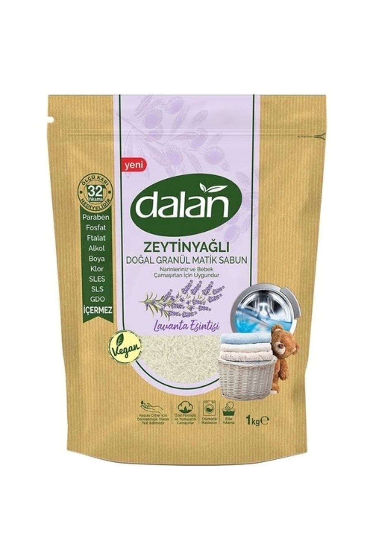 FTT SHOPPING MARKET Nessiworld Dalan Zeytinyağlı Doğal Granül Matik Sabun Lavanta Esintisi 1000 Gr