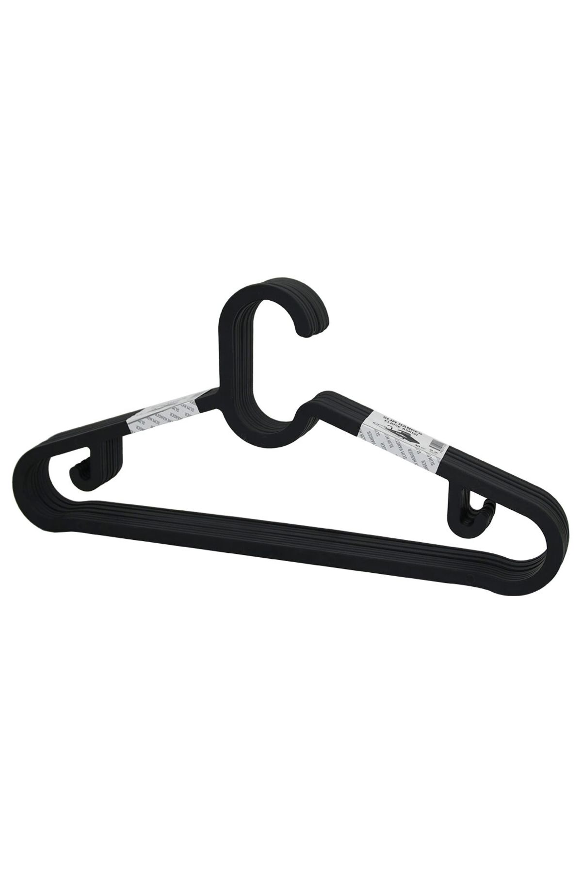 feminight 10pcs Plastik - Antrasit Gri Elbise Askısı
