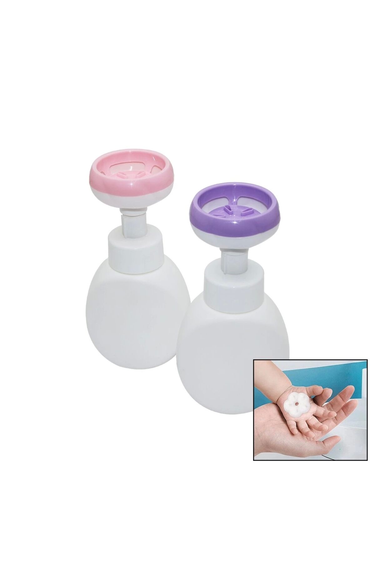 feminight Çiçek Şekilli Köpük Çıkaran Basmalı Sabunluk