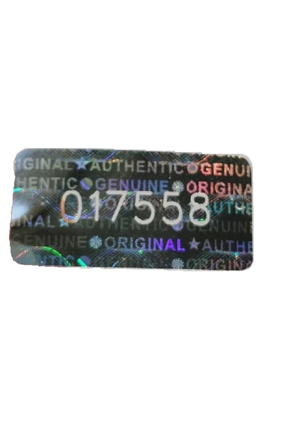 YATE10 98 Adet 1x2cm Gümüş Hologramlı Garanti Etiketi Seri Numaralı