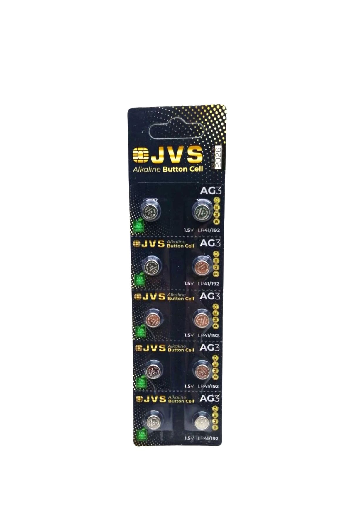 feminight Jvs Ag3 1.5v Lr41 Saat Pili 10lu Kart