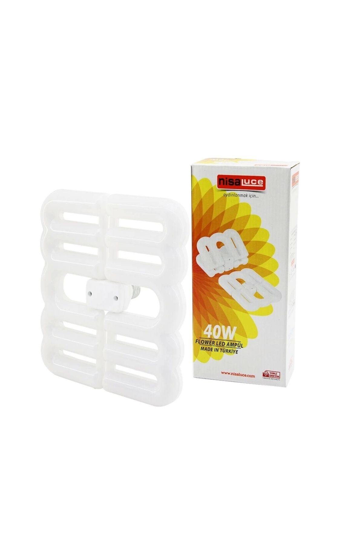 STOREMAX FLOWER KATLANIR - 4B ŞEKİL 21X23.5CM 40W - E27 BEYAZ LED LAMBA AMPUL 3600 LÜMEN - 6500K (5047)