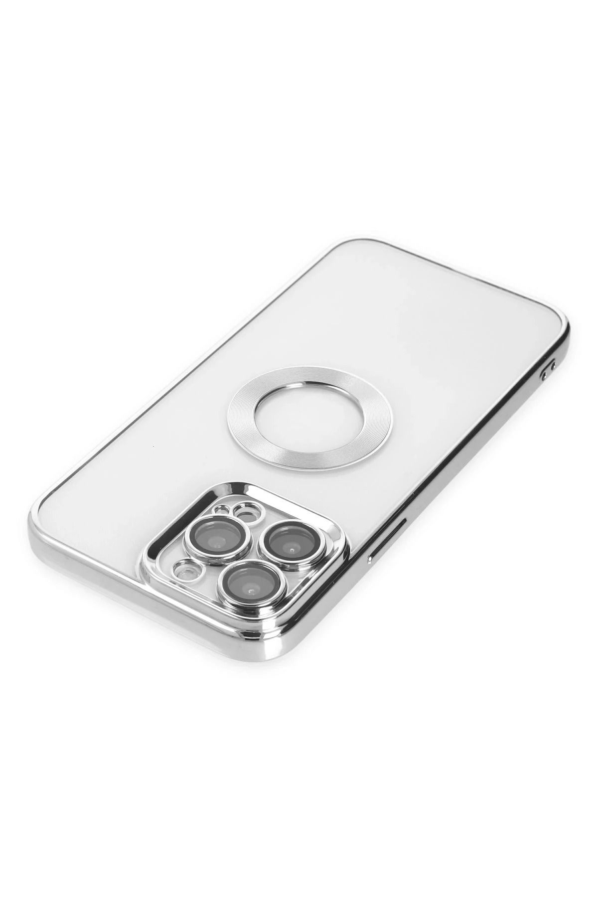 NewFace iPhone 14 Pro Kılıf Slot Silikon - Gümüş SVLRS