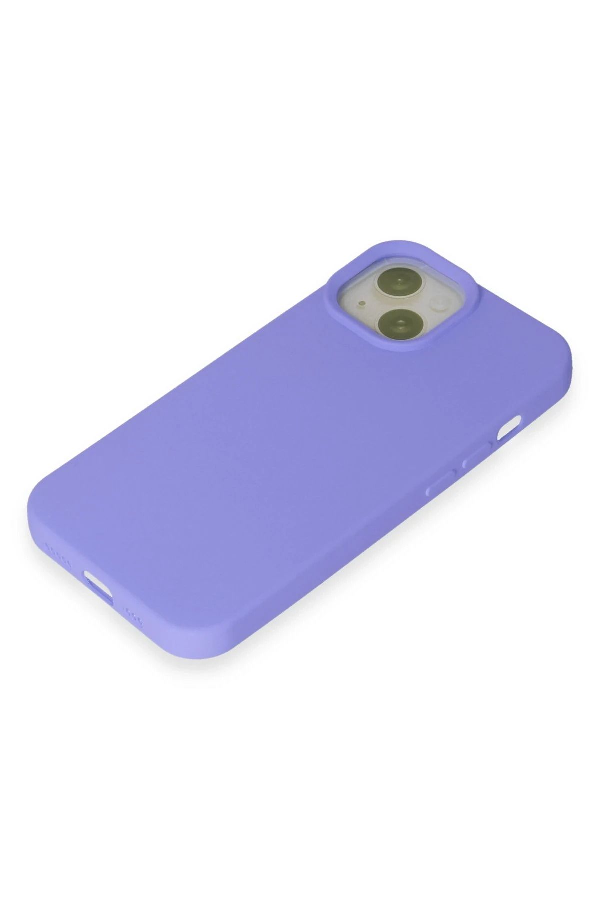 NewFace iPhone 15 Kılıf Nano içi Kadife Silikon - Lila SVLRS