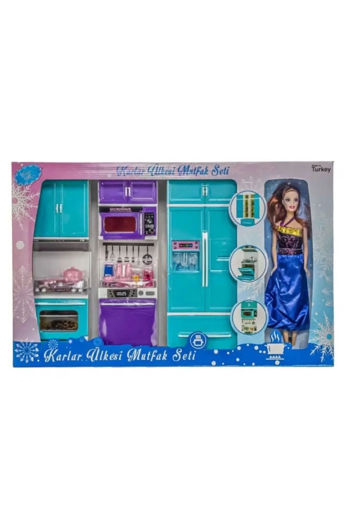 FTT SHOPPING MARKET Oydaş Karlar Ülkesi 2'li Dolap Lavabo 2334